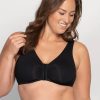 Ulla Ulla Front Clasp Wirefree Bra Black Wholesale