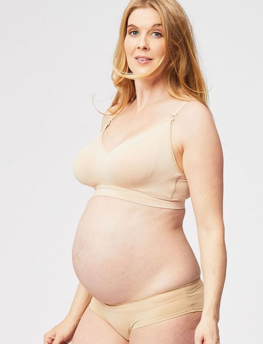 Cake Lingerie Cake Maternity Popping Candy Nursing Bralette Beige Clearance