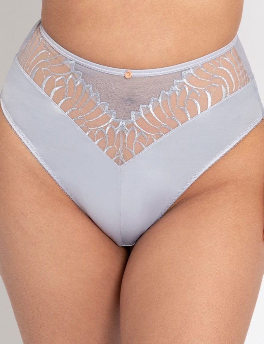 Scantilly Scantilly Fallen Angel High Waist Brief Silvery Blue Online