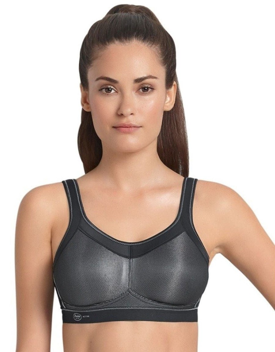 Anita Anita Momentum Wirefree Sports Bra Black Wholesale