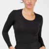 Tani Tani Long Sleeve Scoop Neck Top Black Online