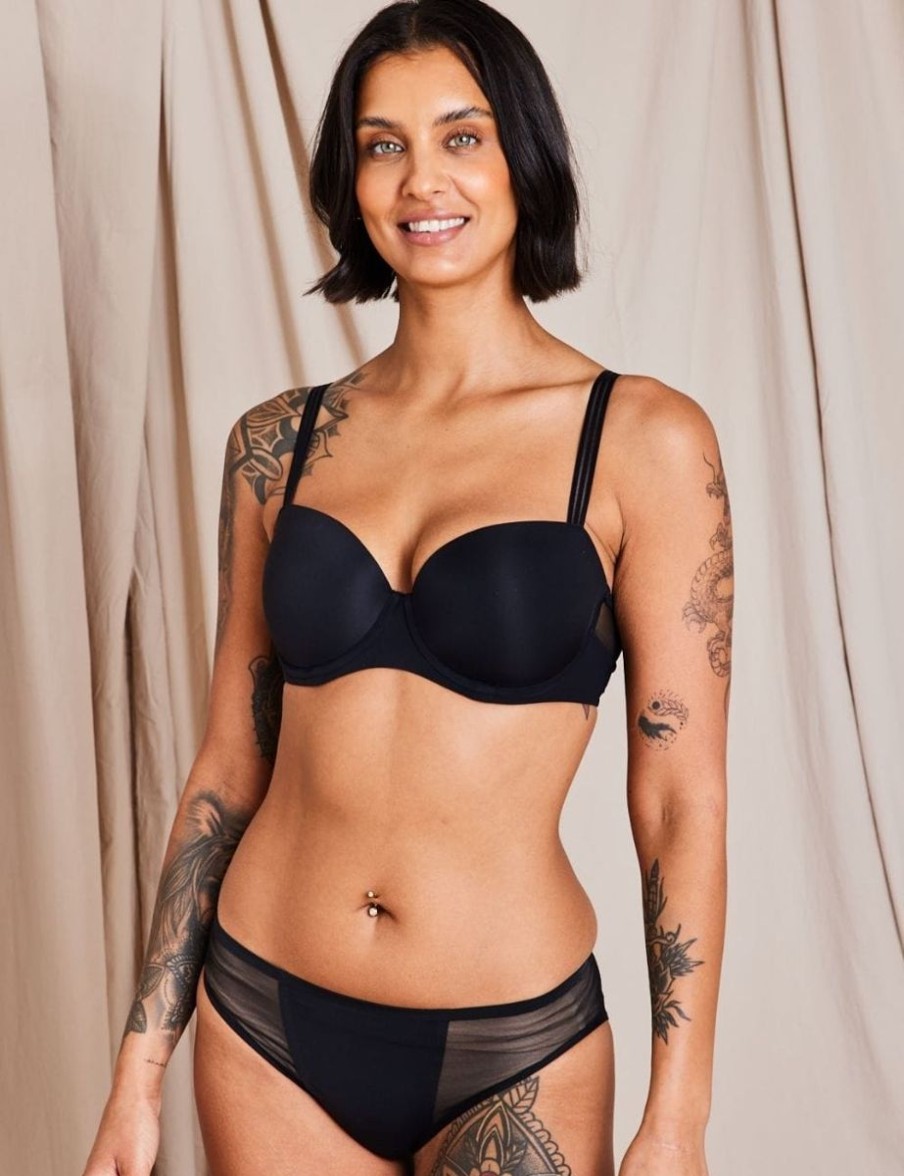 Marie Jo LAventure Marie Jo Laventure Louie Padded Balcony Bra Black Clearance