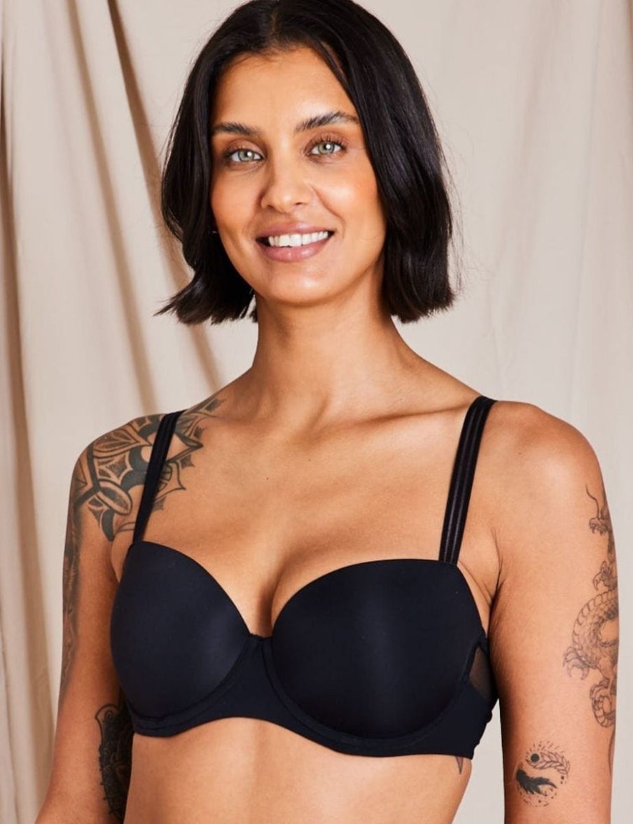 Marie Jo LAventure Marie Jo Laventure Louie Padded Balcony Bra Black Clearance