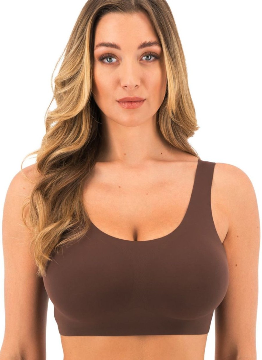 Fantasie Fantasie Smoothease Non Wired Bralette Coffee Roast New