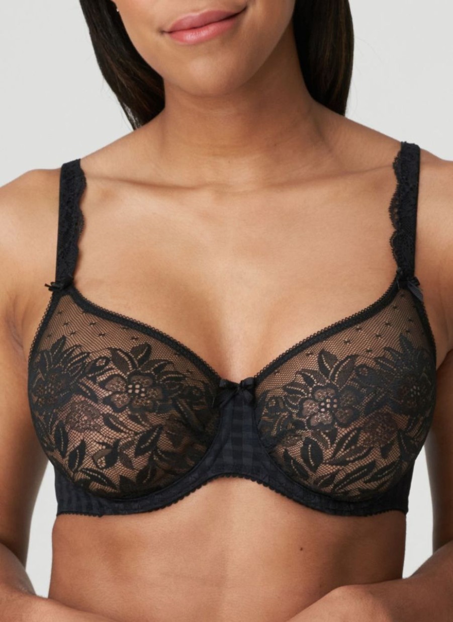 Prima Donna Prima Donna Madison Non Padded Full Cup Seamless Bra Black Hot