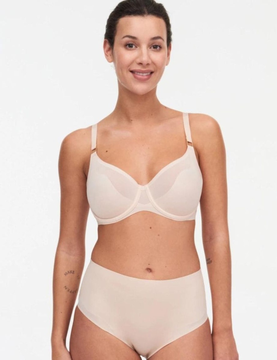 Chantelle Chantelle Pure Light Covering Moulded Bra Golden Beige Online