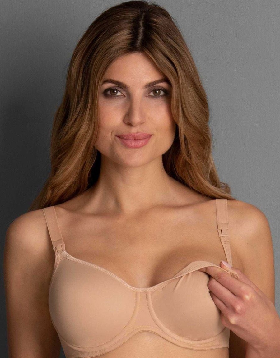 Anita Anita Basic Microfibre Underwire Nursing Bra Skin New