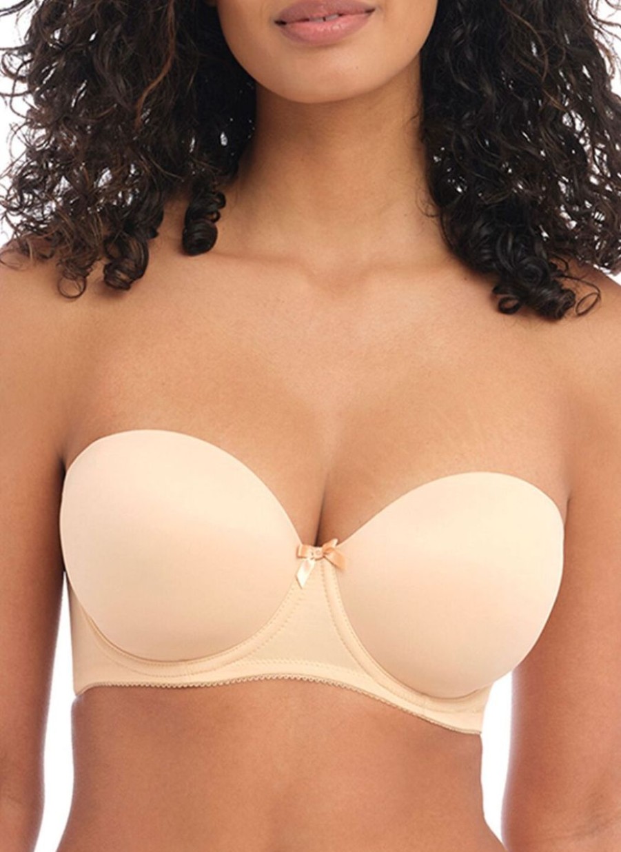 Freya Freya Deco Strapless Bra Nude New