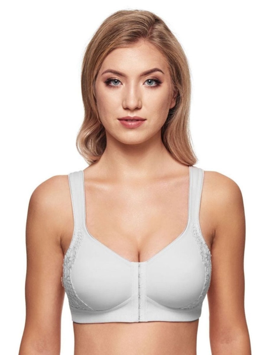 Susa Susa London Front Fastening Wirefree Bra White Best