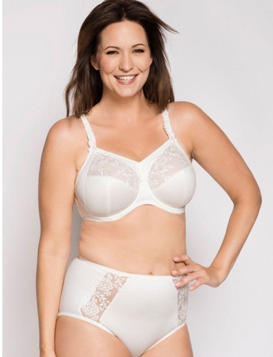 Ulla Ulla Ella Underwired Bra With Panel Ecru Best