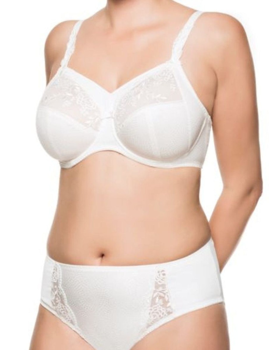 Ulla Ulla Ella Underwired Bra With Panel Ecru Best