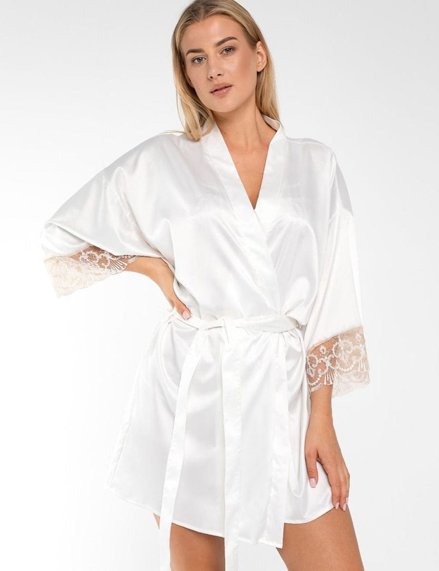 Samanta Samanta Perla Kimono Ivory Best