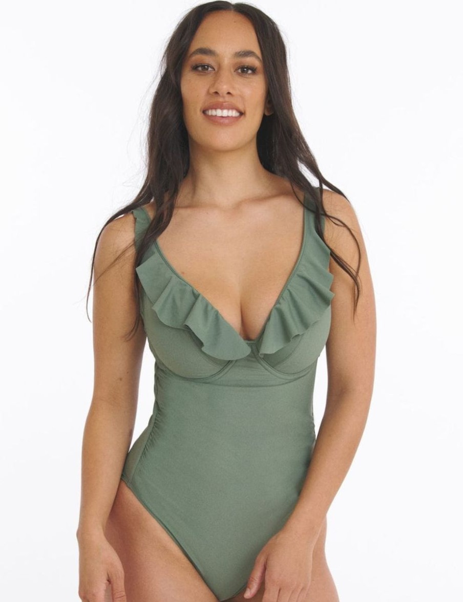 Marvell Lane Marvell Lane Sofia Swimsuit Eucalyptus Online