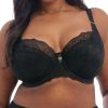 Elomi Elomi Brianna Uw Padded Half Cup Bra Black New