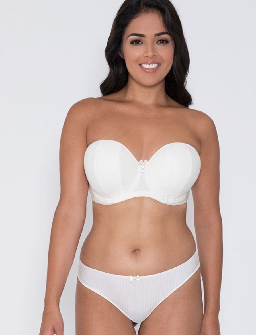 Curvy Kate Curvy Kate Luxe Strapless Bra Ivory New