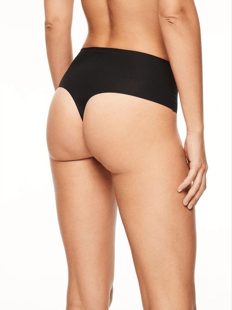 Chantelle Chantelle Soft Stretch High Waist Thong Black Hot