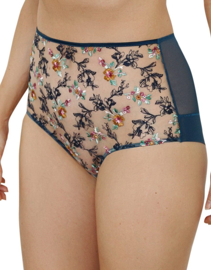 Katherine Hamilton Katherine Hamilton Evelyn High Waisted Knickers Cyan Wholesale