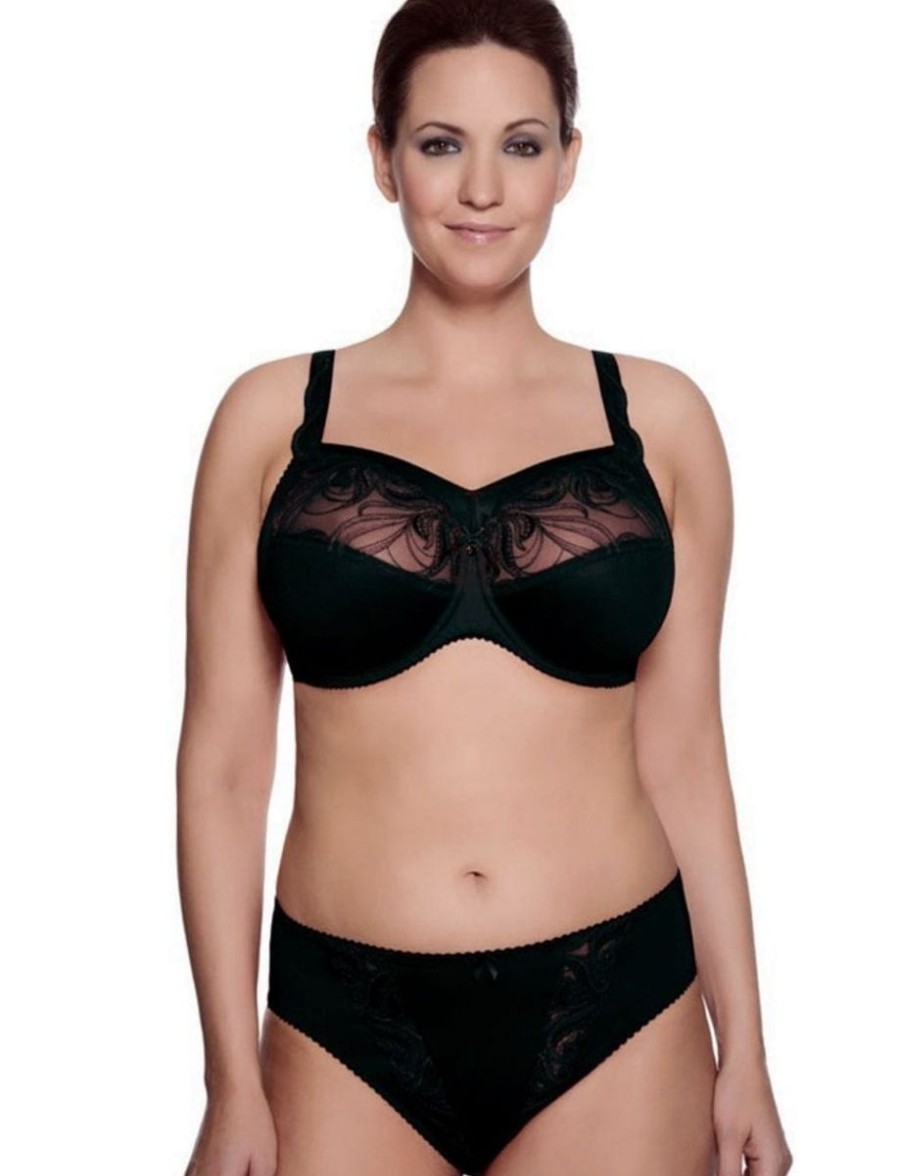 Ulla Ulla Carmen Underwired Bra With Panel Black Best