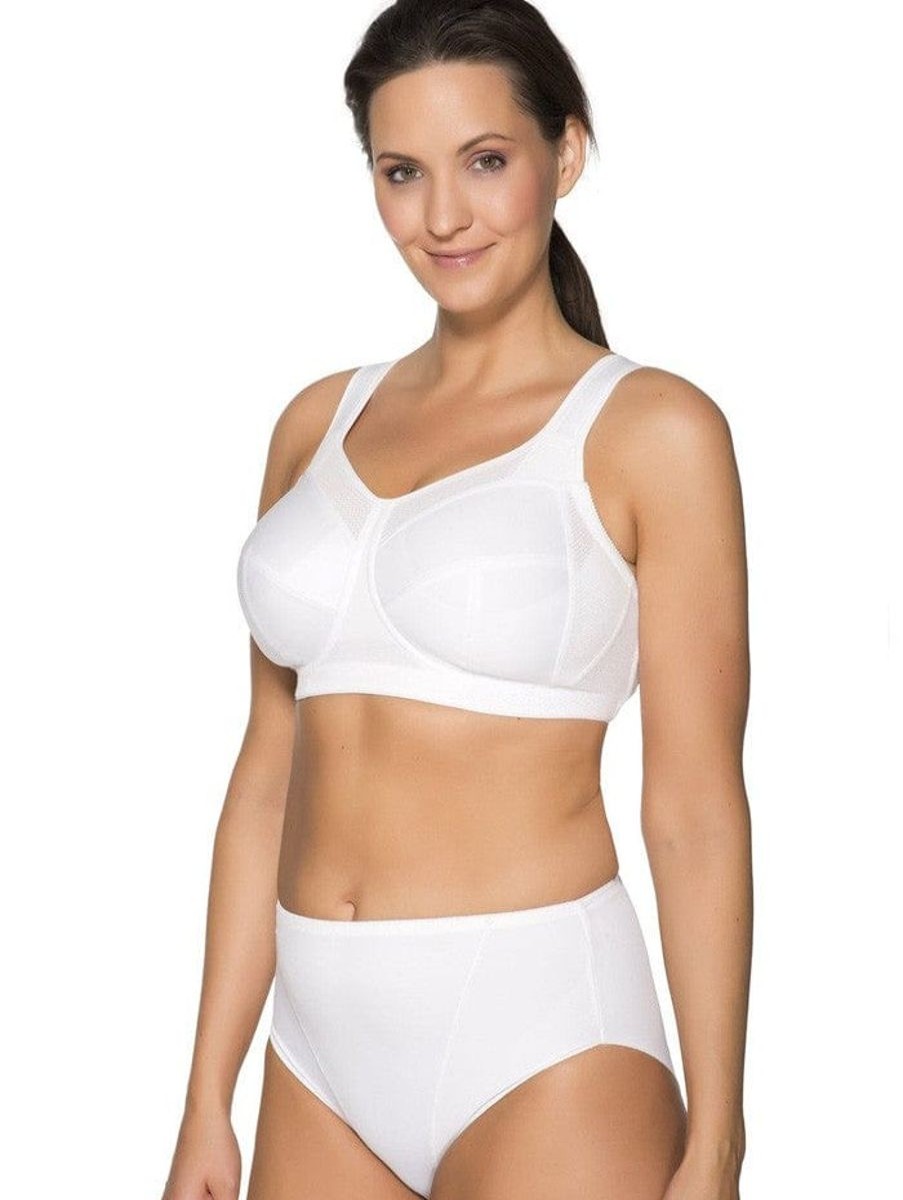 Ulla Ulla Kate Wirefree Sports Bra White New