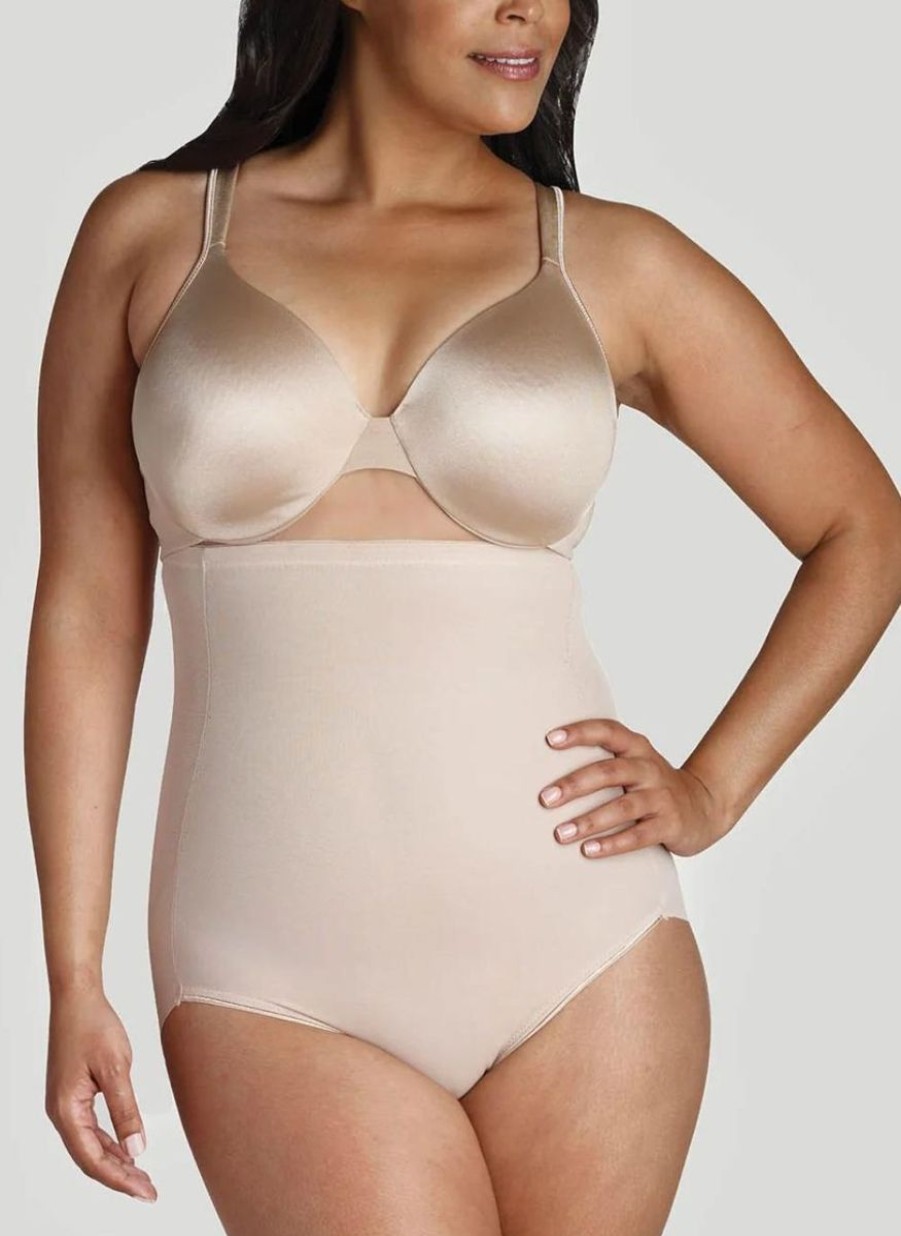 Naomi & Nicole Naomi & Nicole Unbelievable Comfort Plus Size High Waist Brief Nude Best