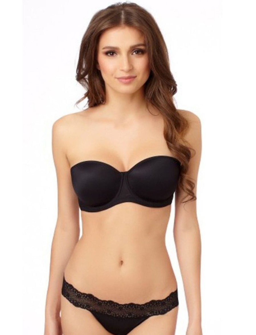 Le Mystere Le Mystere Soiree Strapless Bra Black New