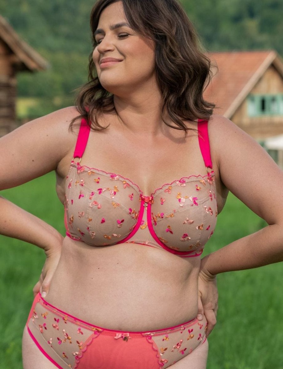 Samanta Samanta Boonie Full Cup Bra Magenta Hot