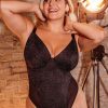 Curvy Kate Curvy Kate All Night Plunge Body Black Multi Best