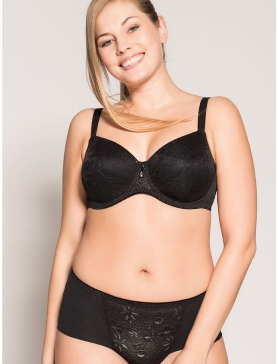 Ulla Ulla Alice Lace T-Shirt Bra Black New