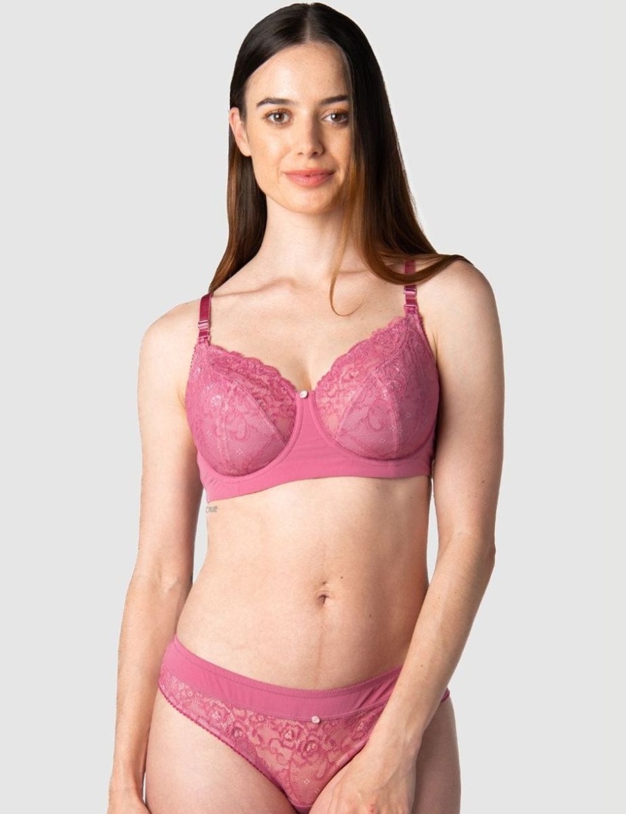 Hotmilk Hotmilk Temptation Full Cup Nursing Bra Rose Hot