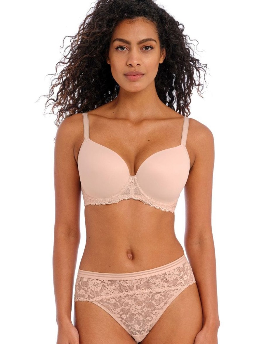 Freya Freya Offbeat Uw Moulded Demi T-Shirt Bra Natural Beige Hot