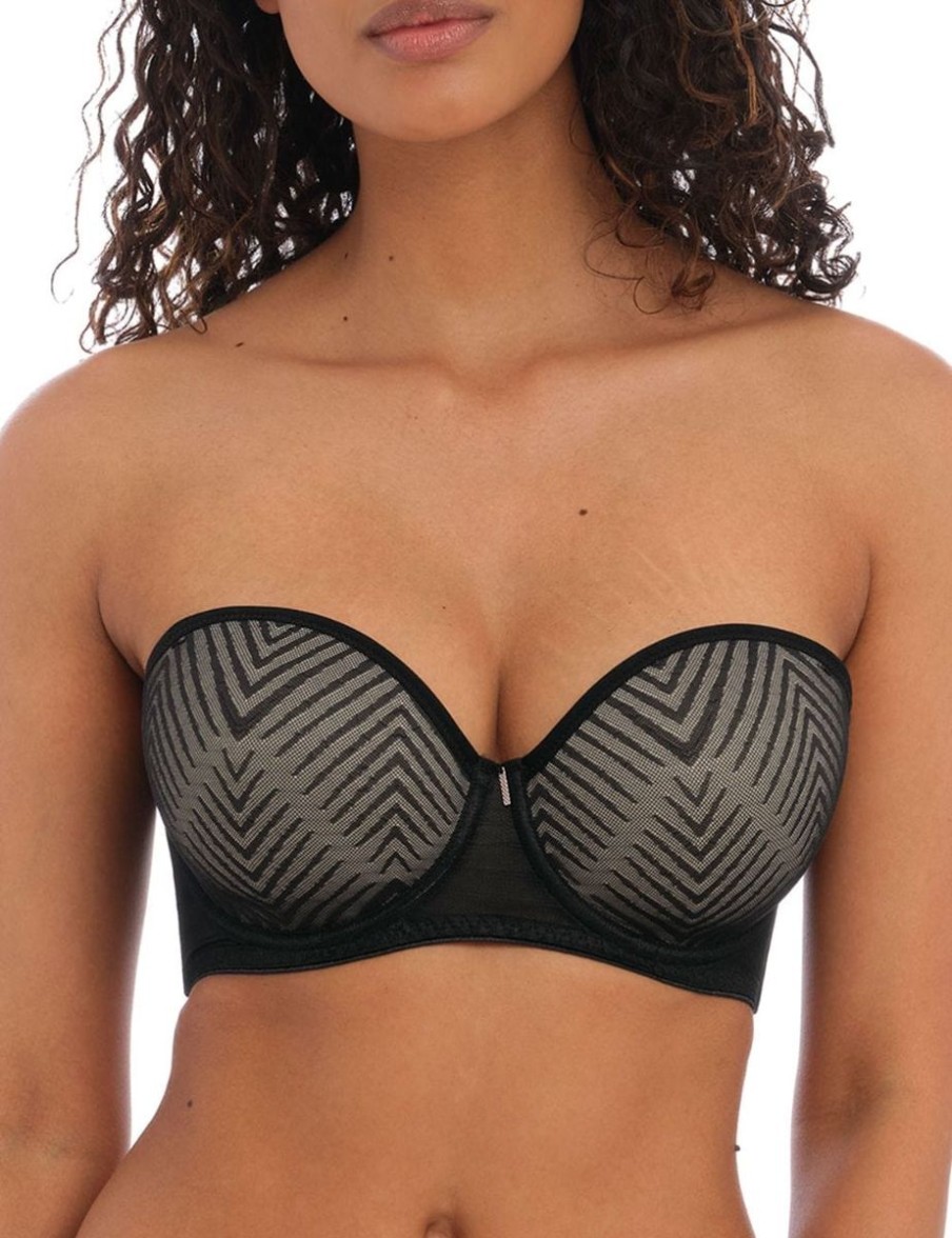 Freya Freya Tailored Uw Moulded Strapless Bra Black Clearance