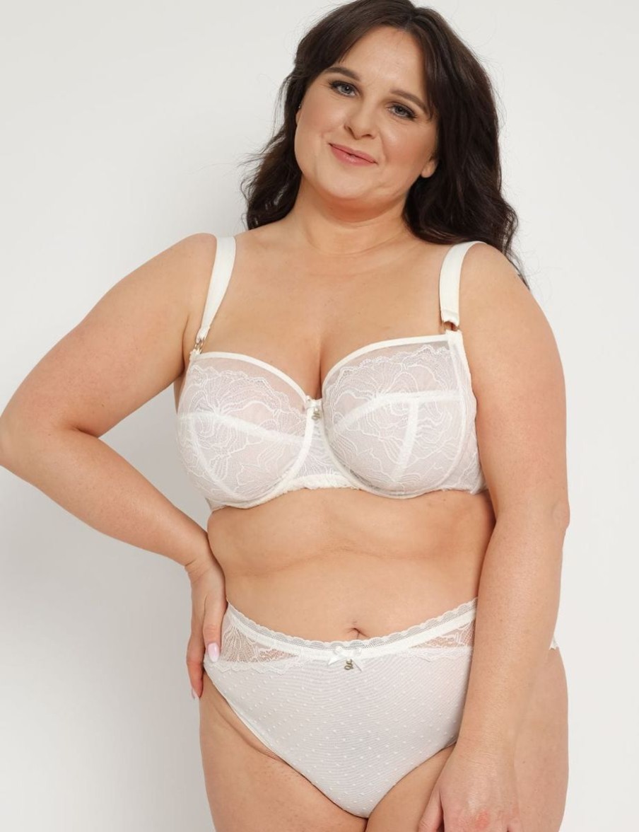 Samanta Samanta Nyks Soft Full Cup Side Support Bra Pearl Online