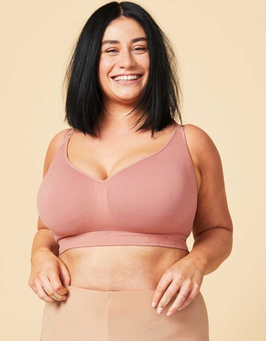 Sugar Candy Sugar Candy Basic Bralette Rosewood Clearance