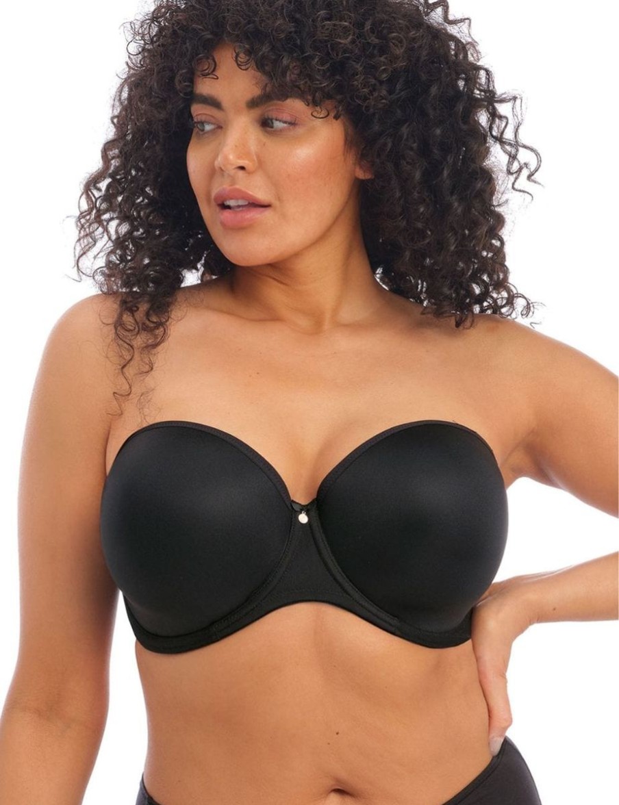 Elomi Elomi Smooth Moulded Strapless Bra Black Hot