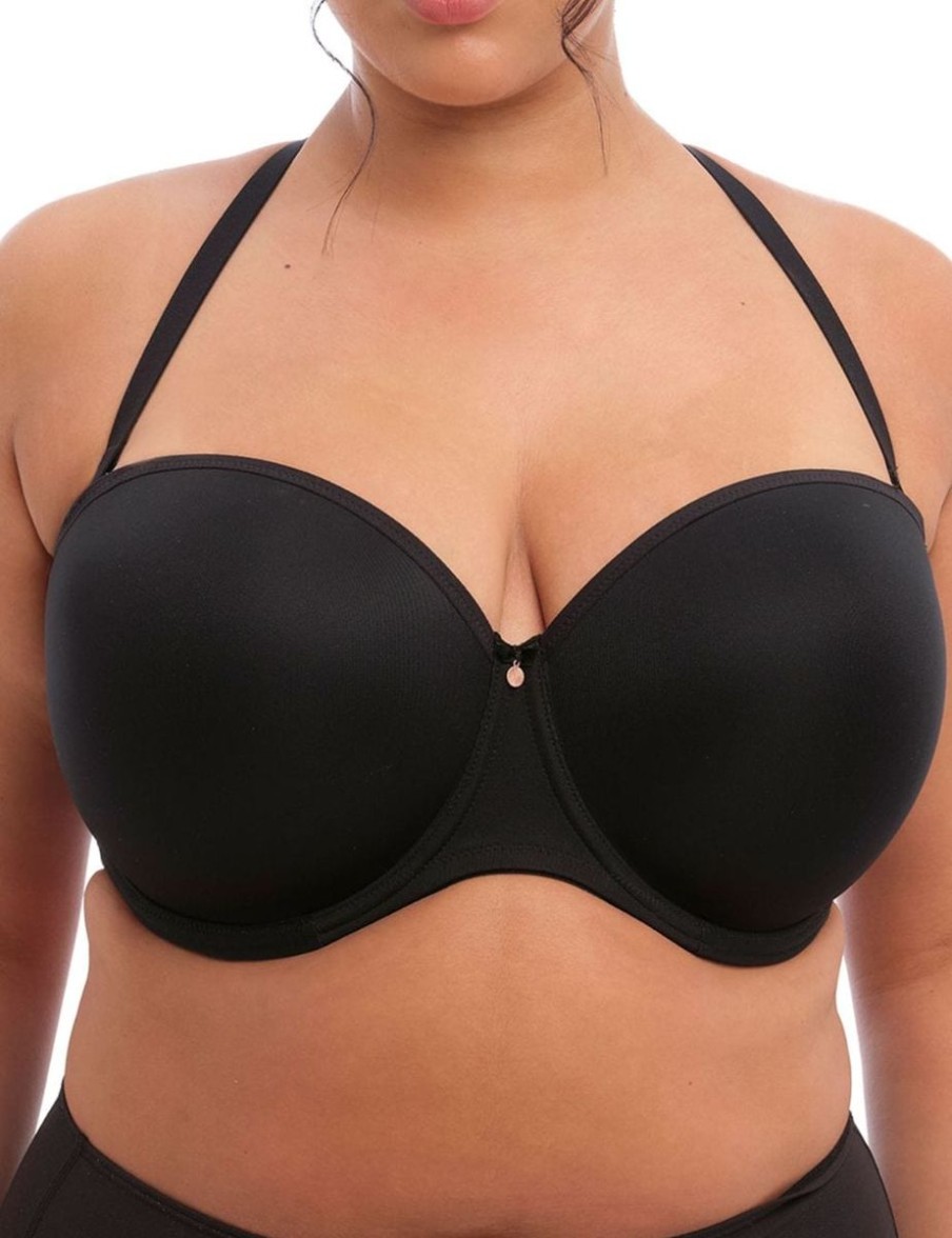 Elomi Elomi Smooth Moulded Strapless Bra Black Hot