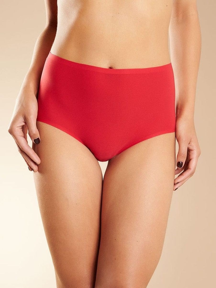 Chantelle Chantelle Soft Stretch One Size High Waist Brief Poppy Red Best