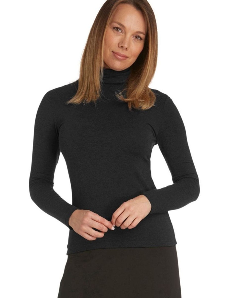 Tani Tani Turtle Neck Long Sleeve Top Black Best