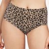 Chantelle Chantelle Soft Stretch One Size High Waist Brief Animal Print Clearance