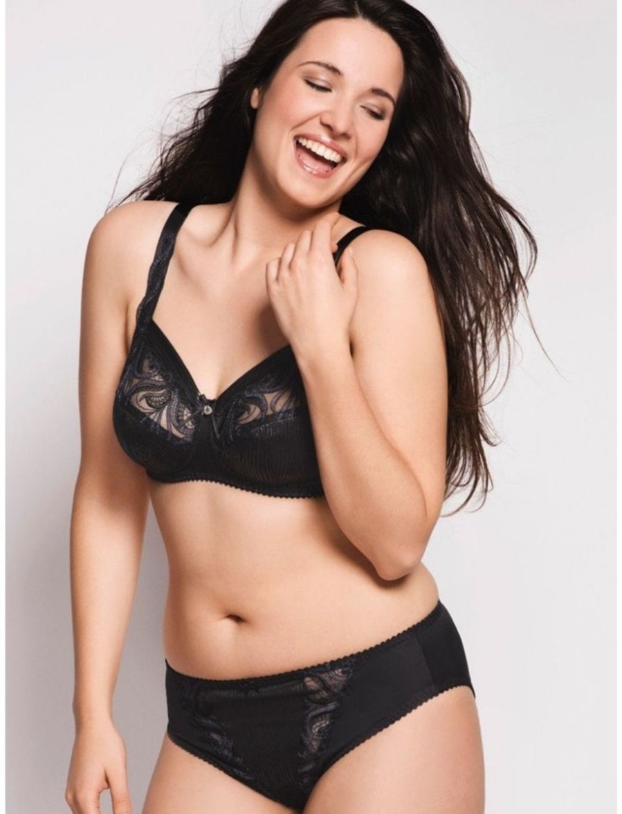 Ulla Ulla Carmen Wirefree Bra Black Hot