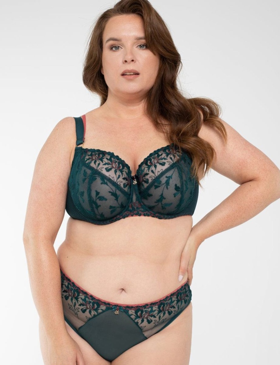 Samanta Samanta Nut Soft Full Cup Bra Teal Hot