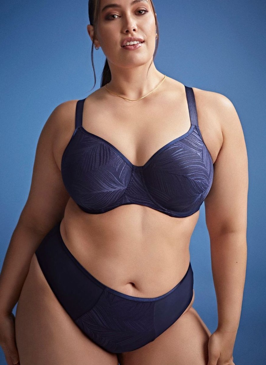 Sculptresse Sculptresse Illuminate Moulded Non Padded Bra French Navy Clearance