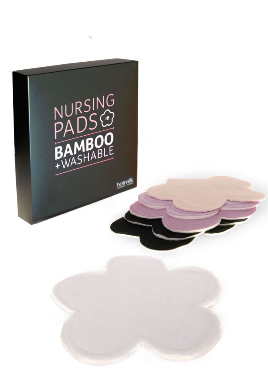 Hotmilk Hotmilk Bamboo Reusable Nursing Pads Multi - 8 Pads Hot