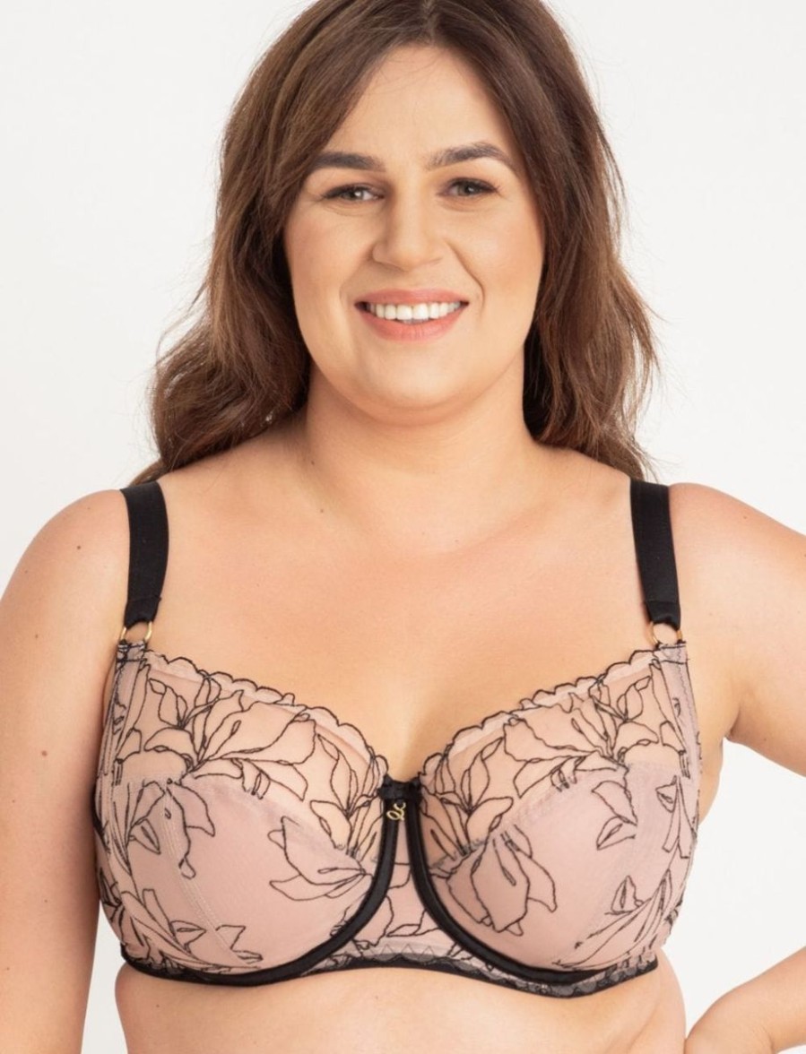 Samanta Samanta Irina Soft Full Cup Bra Black Tattoo Online