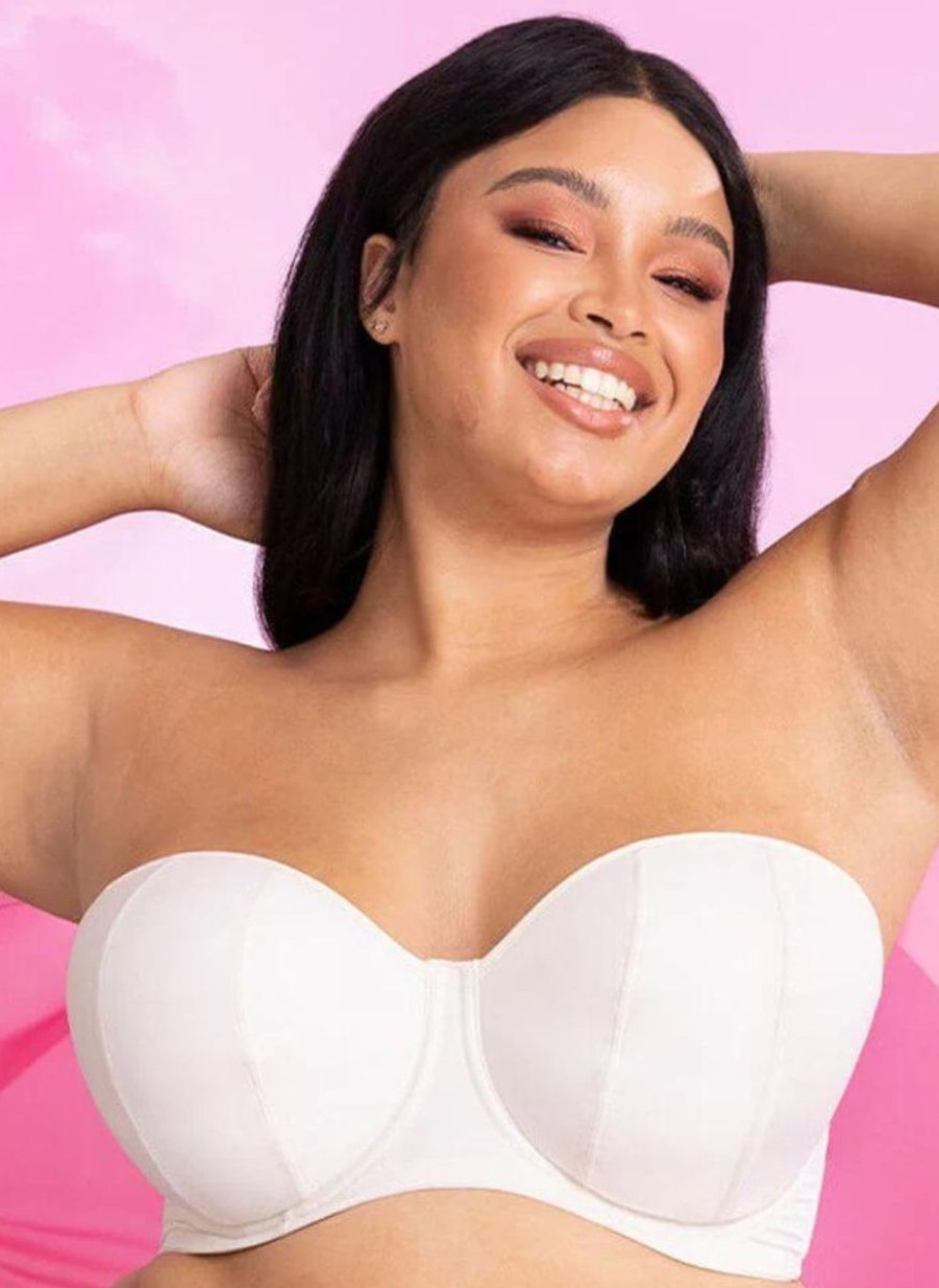 Curvy Kate Curvy Kate Luxe Strapless Bra Pearl Ivory Hot