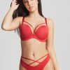 Panache Panache Faith Amour Moulded Plunge Bra Scarlet Clearance