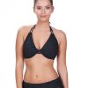 Freya Freya Sundance Bandless Halter Bikini Top Black Hot