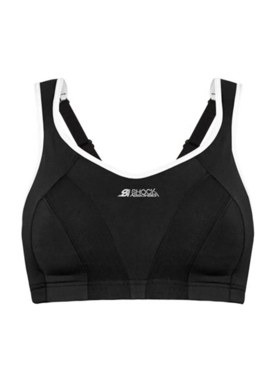 Shock Absorber Shock Absorber Active Multi Sports Bra Black White Trim Hot