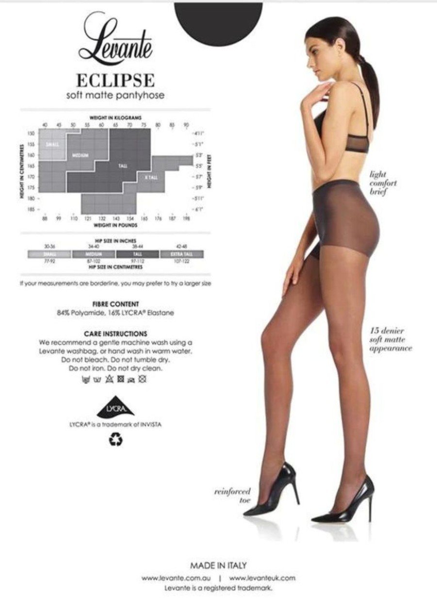 Levante Levante Eclipse Pantyhose 15 Denier Nero Best