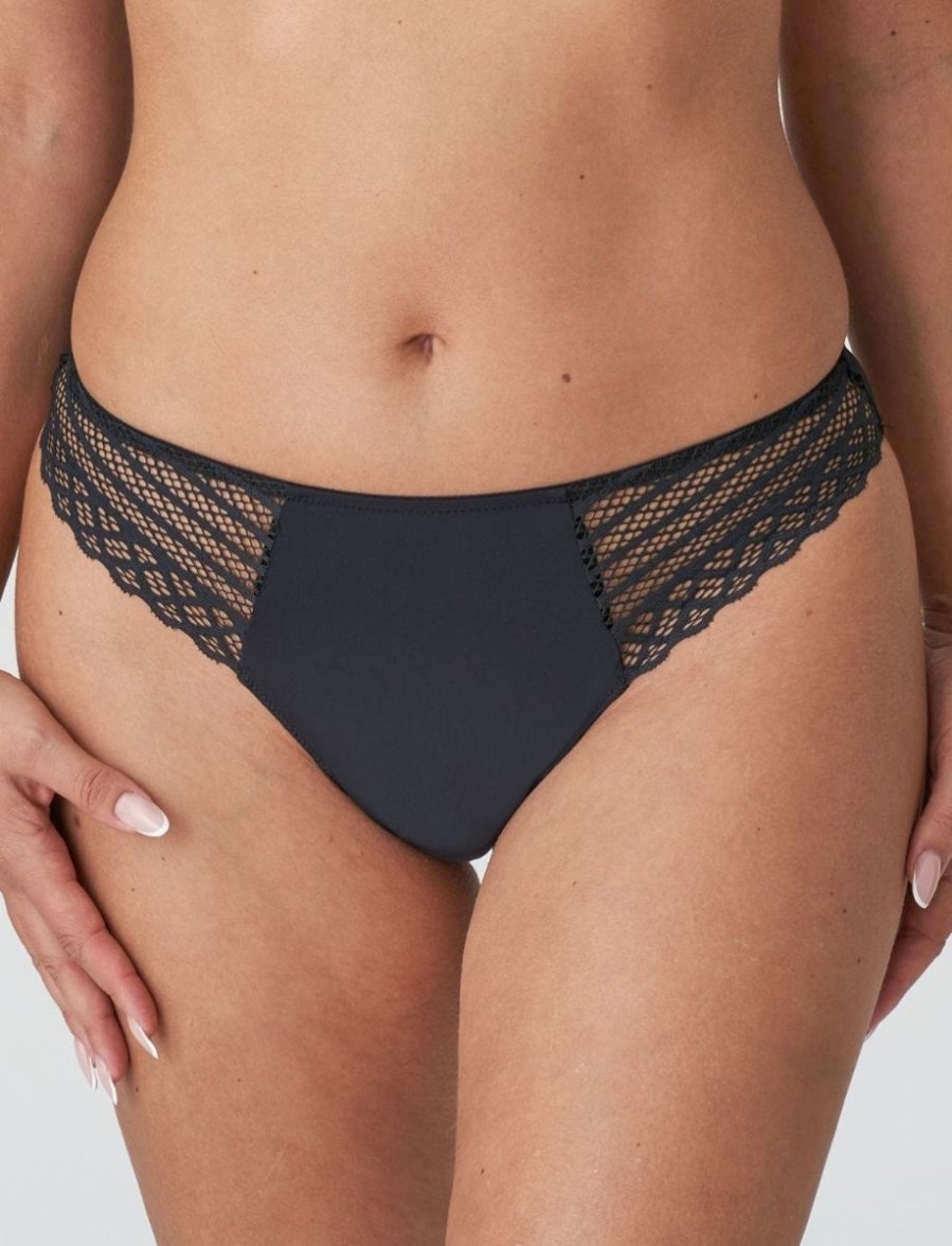 Prima Donna Twist Prima Donna Twist East End Thong Charcoal Wholesale