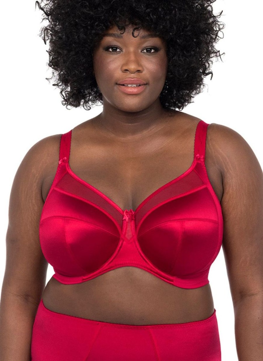 Goddess Goddess Keira Full Cup Bra Crimson Best